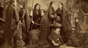 Women of the late XIX century with infinitely long hair, from which it is impossible to take a look (11 photos)