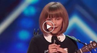 У маленькой девочки, которая выступила на шоу талантов, отметили необычный голос