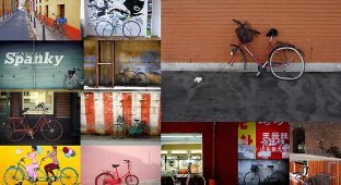 Велосипед у стены (16 фото)
