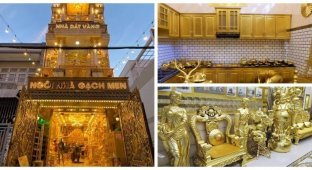 What the famous Vietnamese Golden House looks like (7 photos + 1 video)