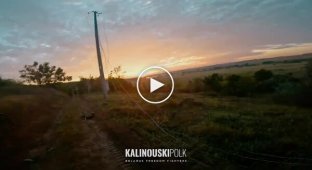 Fighters of the Belarusian Kalinovsky Regiment showed footage of fighting near the village of Liptsy in Kharkiv Oblast