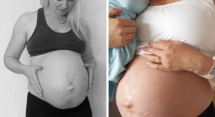 Новоиспеченная мама показала как менялось её тело в течение 14 дней после родов (7 фото)