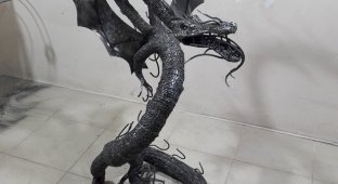 Большой дракон из метала своими руками (20 фото)