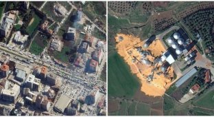 The consequences of the earthquake in Turkey were shown from the satellite (7 photos + 1 video)