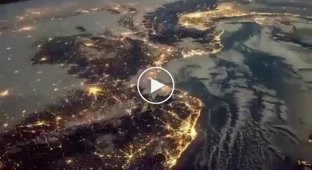 NASA has published a beautiful video with the night landscapes of the Earth from space