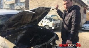В Приморском крае депутату сожгли машину