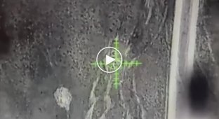 Украинский ударный дрон уничтожает российскую БМП-1 в Запорожской области