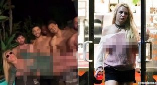 Britney Spears after the departure of her husband threw a party with beefy guys who kissed her feet (3 photos + 1 video)