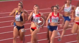 Красивое видео с яркой победой нашей украинки на чемпионате Европы с легкой атлетики