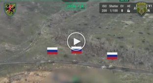 Soldiers of the 110th separate separate brigade destroyed a Russian armored column that tried to storm their positions