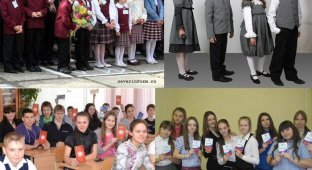 Школьная форма в России и других странах (18 фото)