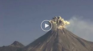 Извержение вулкана. Мексика