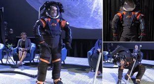 NASA showed a women's suit for walking on the moon (10 photos + 1 video)