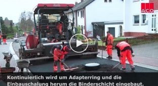 Современные немецкие технологии на страже работ по созданию красивых дорог с люками