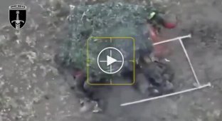 Two occupiers tried to crawl across a field on all fours undetected and get to Ukrainian positions