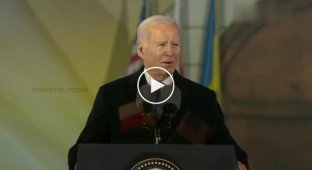 Biden began his speech in Warsaw