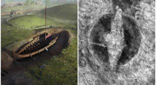 В Норвегии раскопают ладью викингов, погребенную тысячу лет назад (8 фото + 1 видео)