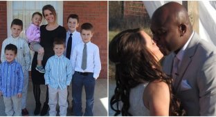 “And you say, no one needs a divorcee with a kids”: a mother of 6 children found a husband who adopted them all (8 photos)