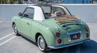 Nissan Figaro: A cute little car for collectors on a budget (15 pics + 1 video)