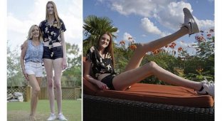 Мэйси Каррин обладательница самых длинных ног в мире (5 фото)
