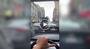 A man in a traffic jam put on a "concert" of car horns