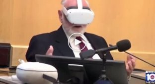 A judge used virtual reality glasses to reconstruct a crime