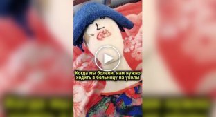 Самодельный робот делает укол
