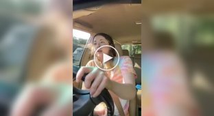 A girl got into an accident during the performance of a hit by Britney Spears while driving