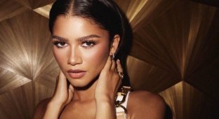 Zendaya almost showed too much at the Louis Vuitton show with her “naked dress” (3 photos + 2 videos)