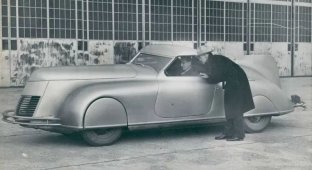 Прототип Streamlined Retractable Hardtop 1938 года, который спроектировал и построил летчик из Калифорнии (6 фото)