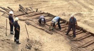 Miners from Serbia found an ancient Roman ship (4 photos)
