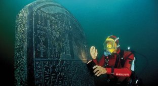 Реликвии Древнего Египта, пролежавшие более 1000 лет под водой (16 фото)