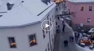 New Year in one of the German towns