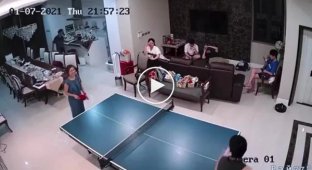 When table tennis becomes a very dangerous game