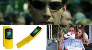 Телефон-банан из "Матрицы" и другие герои продакт-плейсмента (10 фото + 5 видео)
