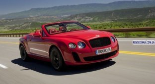 Сногсшибательный Bentley Continental Supersports Convertible (12 фото + видео)