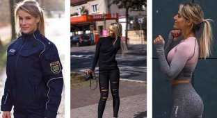 «Самой красивой женщине-полицейской Германии» начальство приказало выбирать или гламурная жизнь, или служба (18 фото)
