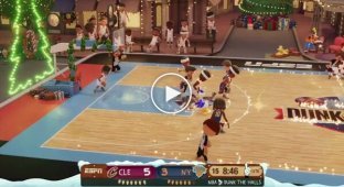 Баскетбольный матч превратили в «мультфильм» с персонажами Disney