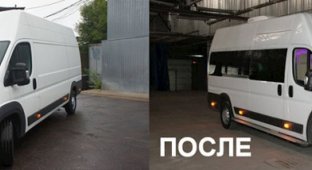 Как переделали грузовой фургон в вип-офис (20 фото)