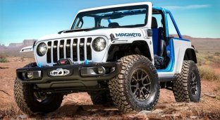 An entire era is gone. The new Jeep Wrangler will become an electric car (13 photos)
