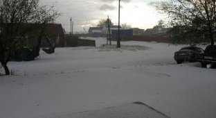 Снег и град в июле: жителей ЗКО шокировала внезапная зима (3 фото)