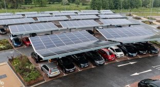Parking lots will supply France with electricity (3 photos)