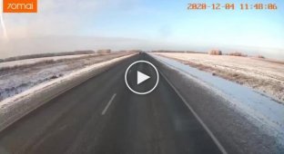 Столкновение двух фур в Омской области