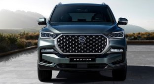 Restyled SUV Rexton presented with a new interior (14 photos)