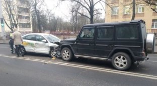 ДТП с участием трех машин в Минске (2 фото + 1 видео)