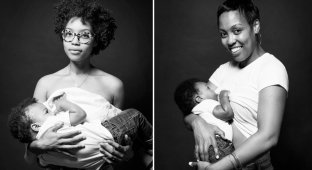 9 афроамериканок снялись в фотосессии в поддержку грудного вскармливания (10 фото)