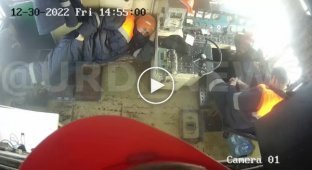 The drivers fell asleep right in the cab and made an accident