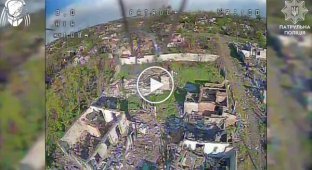 Бойцы Нацполиции уничтожают врага в посадках, руинах и укрытиях на Торецком направлении