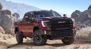 GMC introduced Sierra HD heavy off-road pickups with 6.6-liter engines (3 photos)