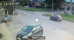 Serious accident involving two LADA cars
